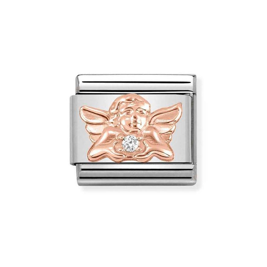Nomination Rose Gold Classic Cz Angel Of Family Charm – Mococo