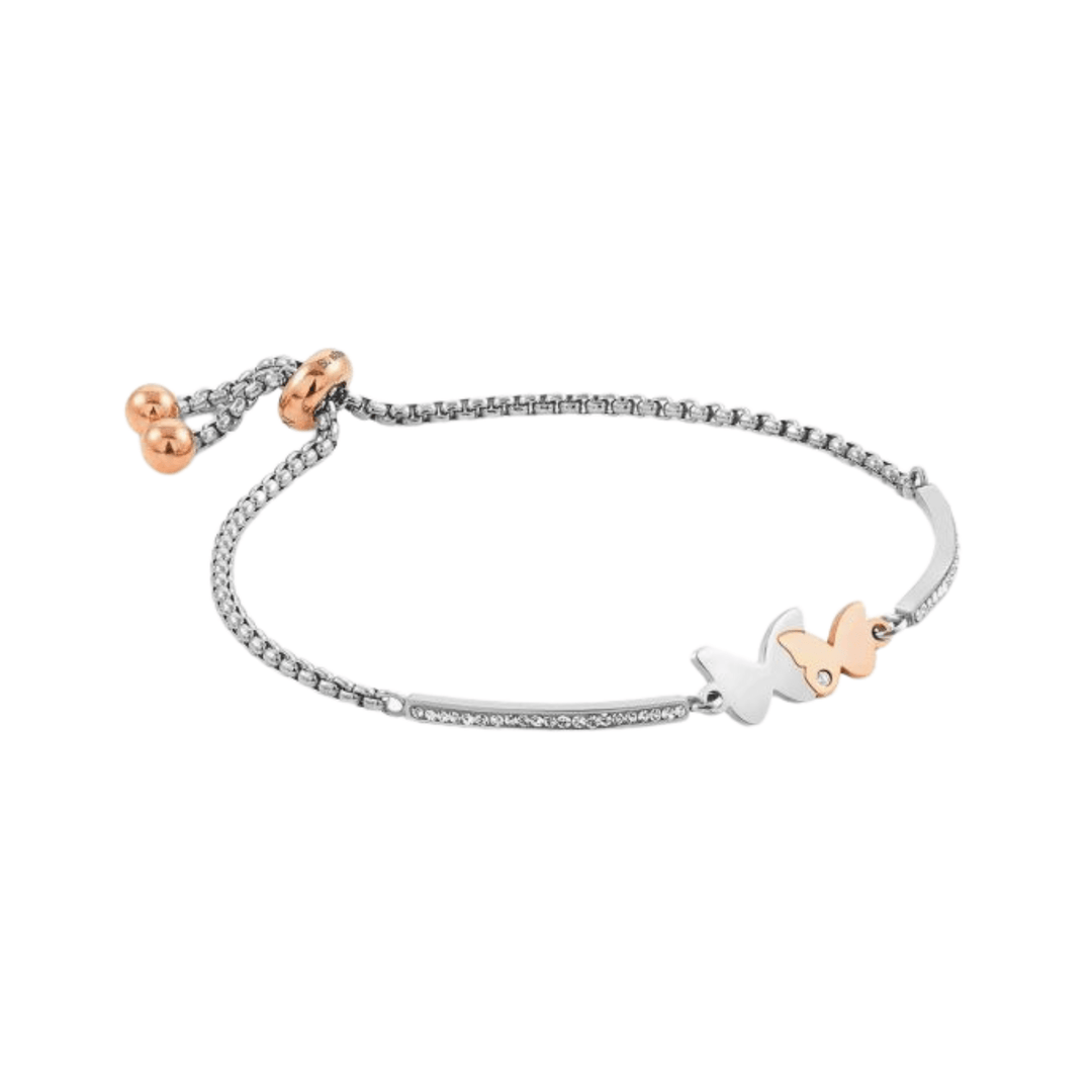 Nomination Rose Gold & Silver Milleluci 2 Butterflies Bracelet - MococoNomination028004/0538033497496904Bracelets