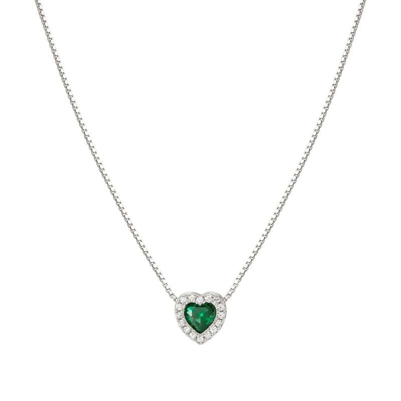 Nomination Silver All my Love Green Heart Necklace - MococoNomination240302/0148033497539892Necklaces
