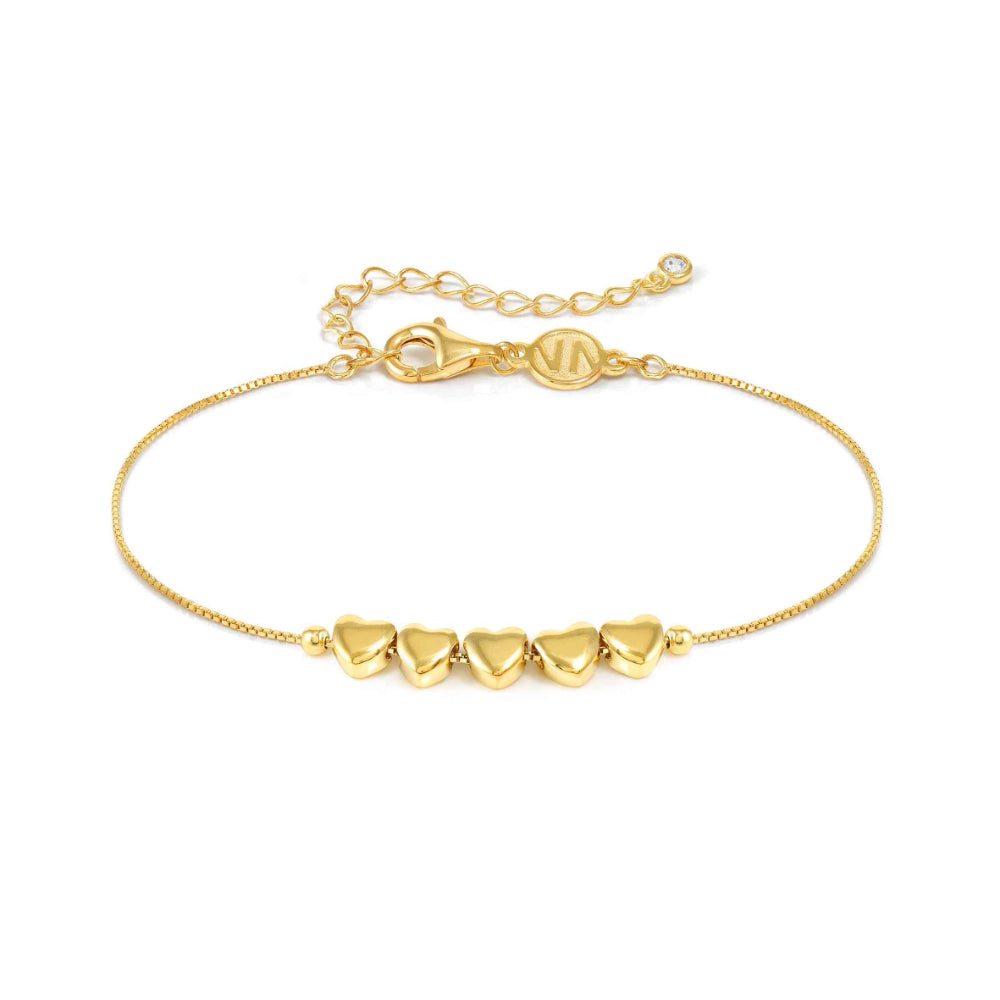 Nomination Silver and Gold Armonica Rich and Cubic Zirconia Heart Bracelet Image 1