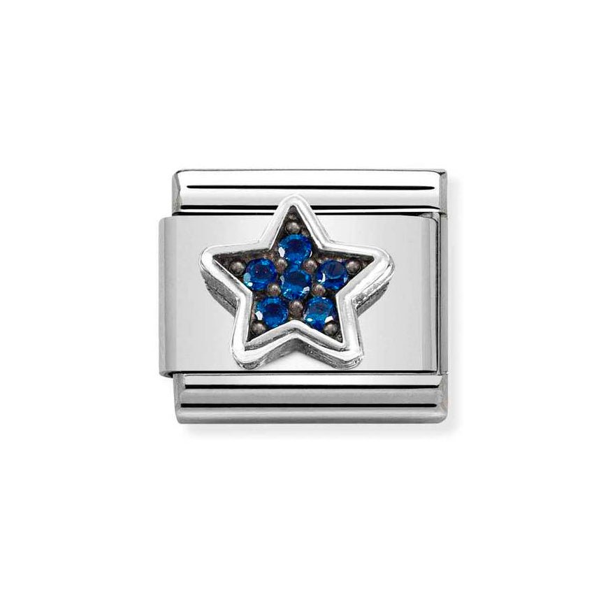 Nomination Silver Classic Blue Cz Star Charm - MococoNomination330323/098033497504975Charms and Links