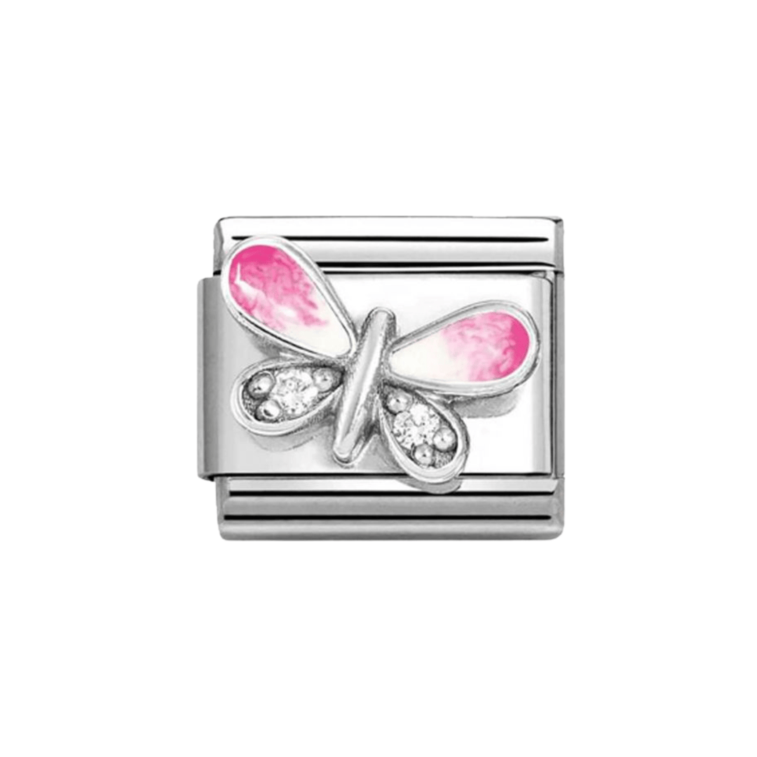 Nomination Silver Classic Pink Butterfly CZ Charm - MococoNomination330321/098033497549945Charms and Links