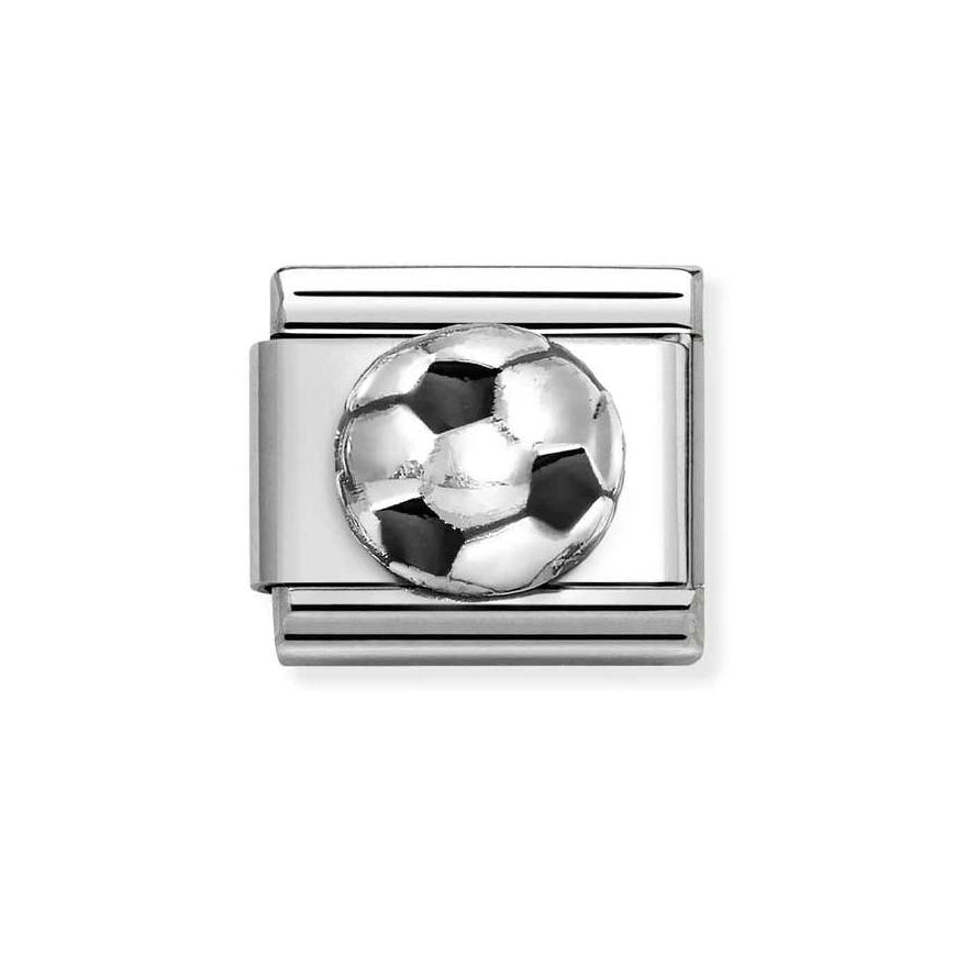 Nomination Silver Classic Soccer Football Ball Charm - MococoNomination330204/278033497537737Charms and Links