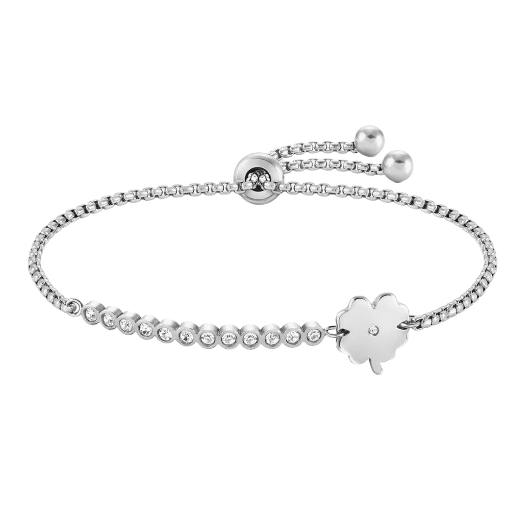 Nomination Silver CZ Milleluci Four - Leaf Clover Bracelet - MococoNomination028008/0068033497511805Bracelets