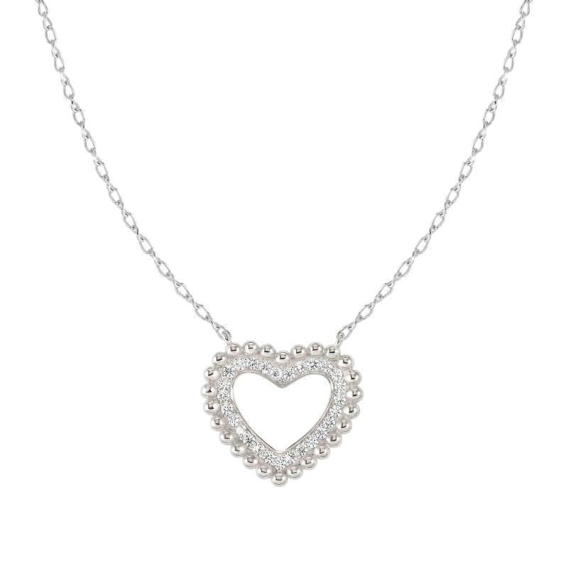 Nomination Silver Lovecloud Cubic Zirconia Heart Necklace - MococoNomination240504/0098033497540553Necklaces