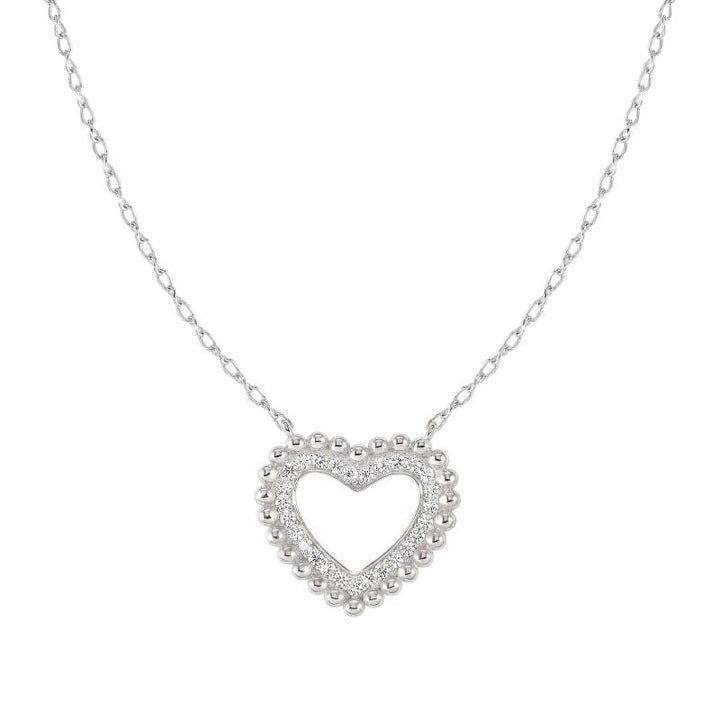 Nomination Silver Lovecloud Cubic Zirconia Heart Necklace - MococoNomination240504/0098033497540553Necklaces