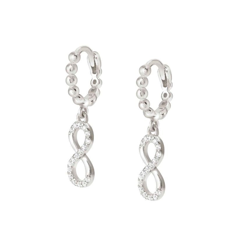 Nomination Silver Lovecloud Cubic Zirconia Infinity Hoop Earrings - MococoNomination240507/0068033497540614Earrings
