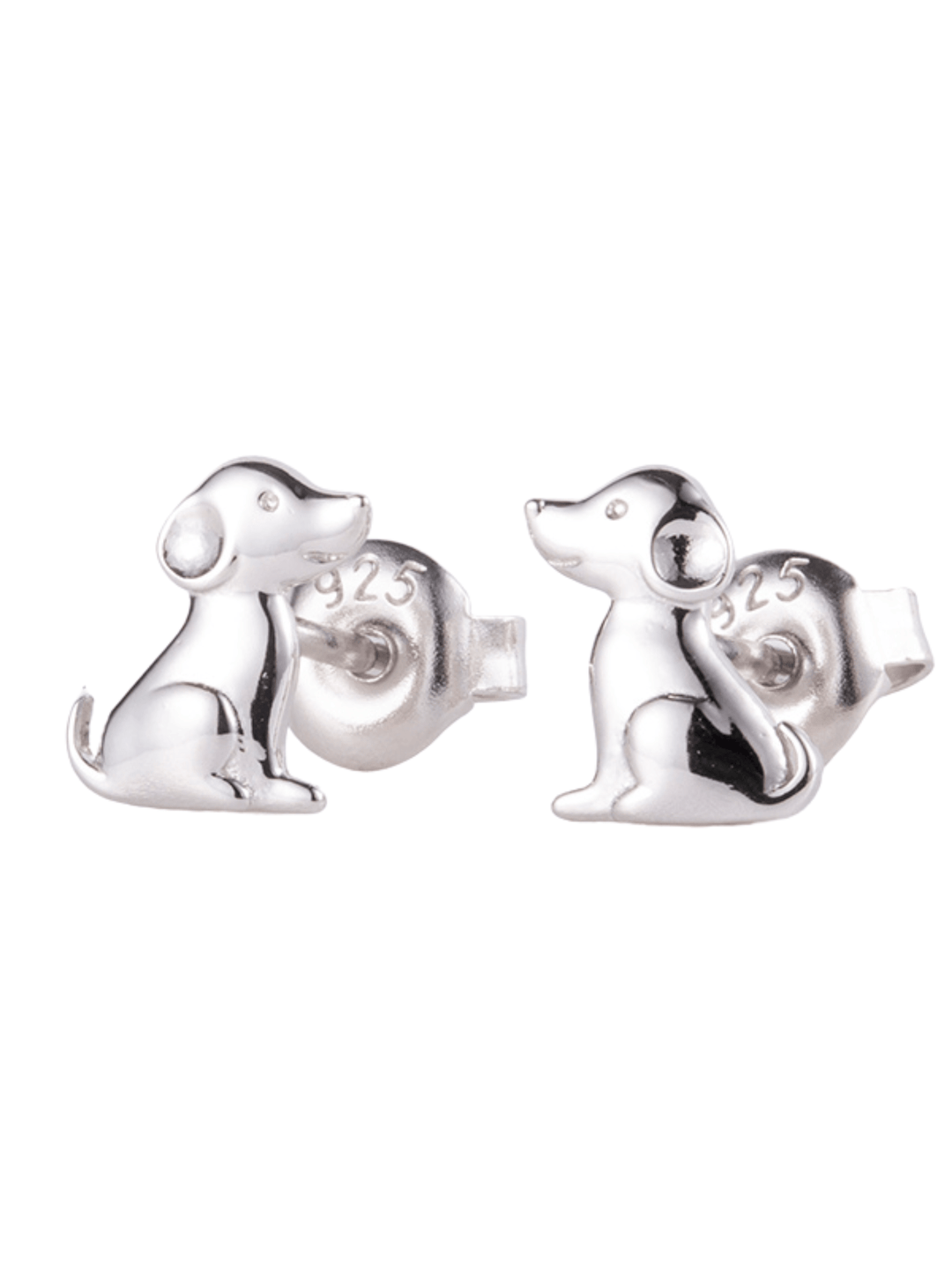 ol&co Silver Dog Stud Earrings - MococoOl&CoD7880Earrings