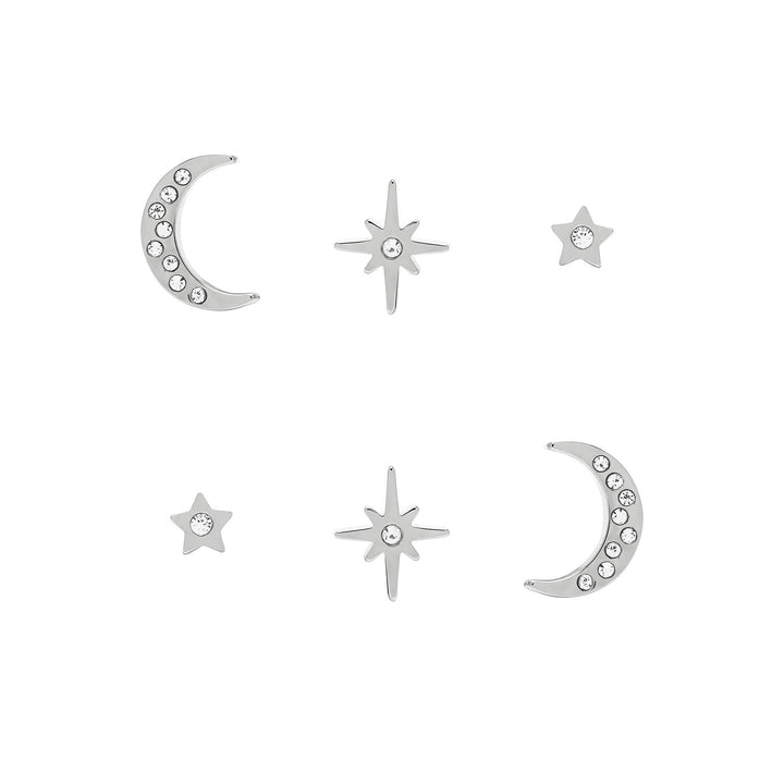 Olivia Burton Silver Celestial North Star Set of 3 Earrings - MococoOlivia Burton241000637613272525862Earrings