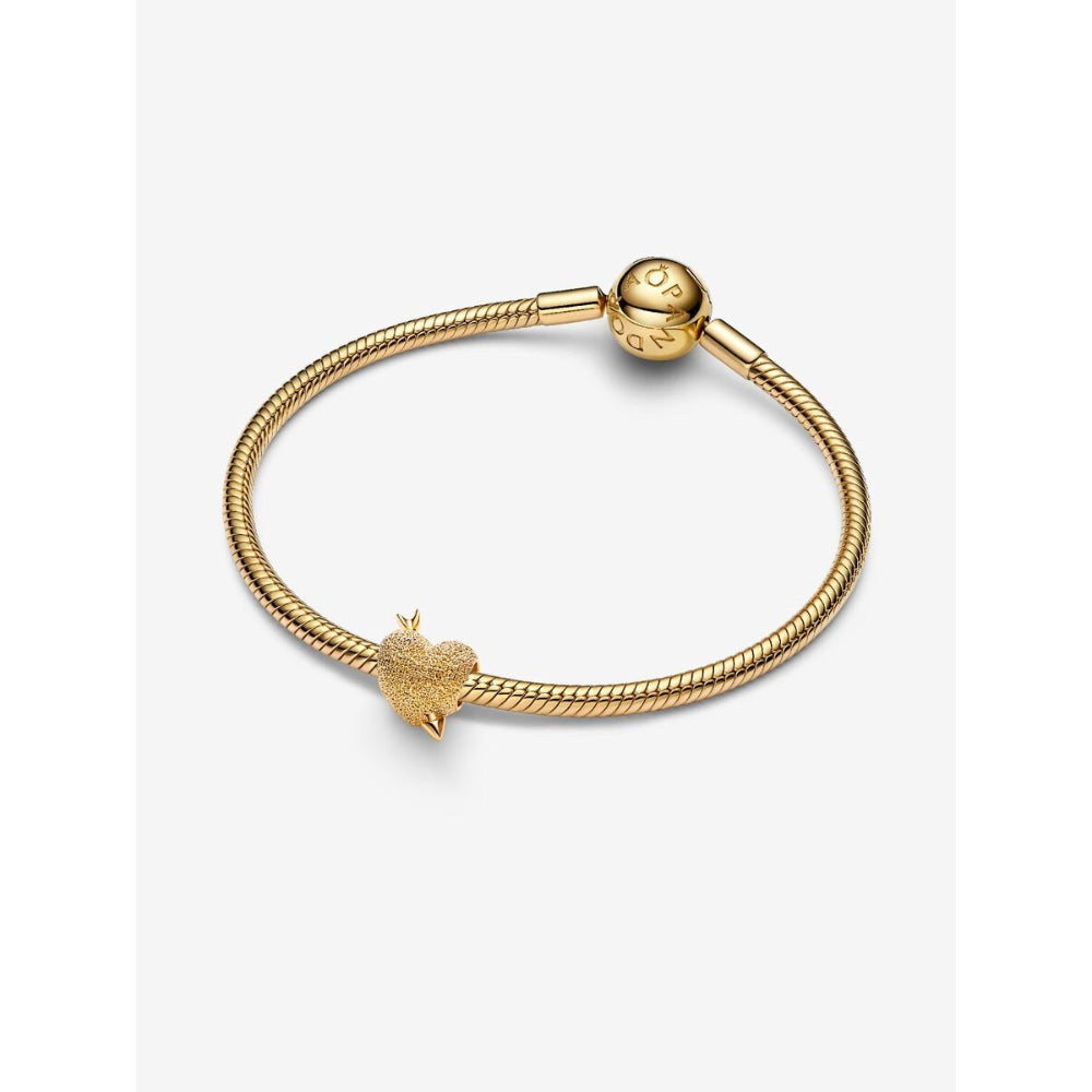 Pandora 14K Gold Plated Cupid Heart Charm Image 5