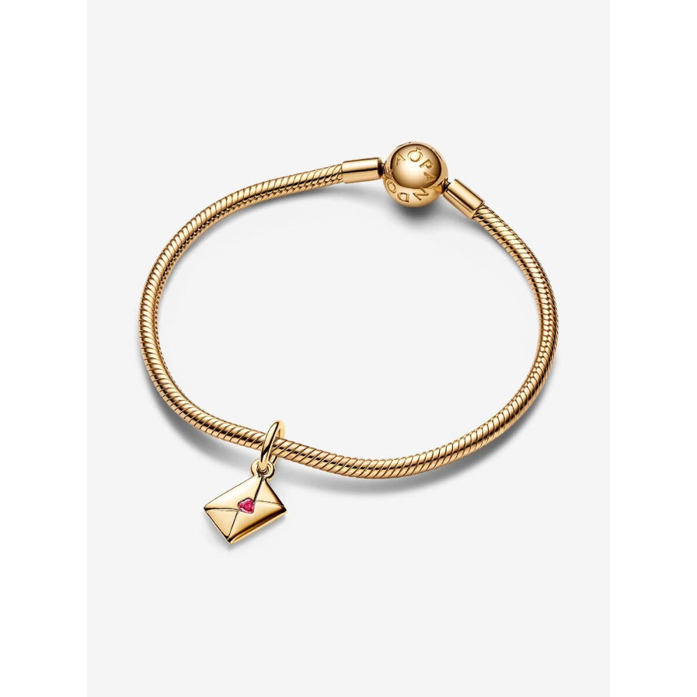 Pandora 14K Gold Plated Love Letter Envelope Dangle Charm Image 6
