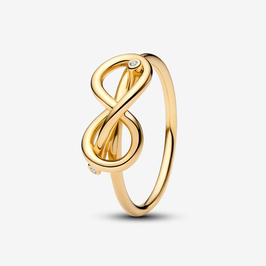 Pandora Gold Infinity Knot Ring - MococoPandora163759C01 - 565700303185972Rings
