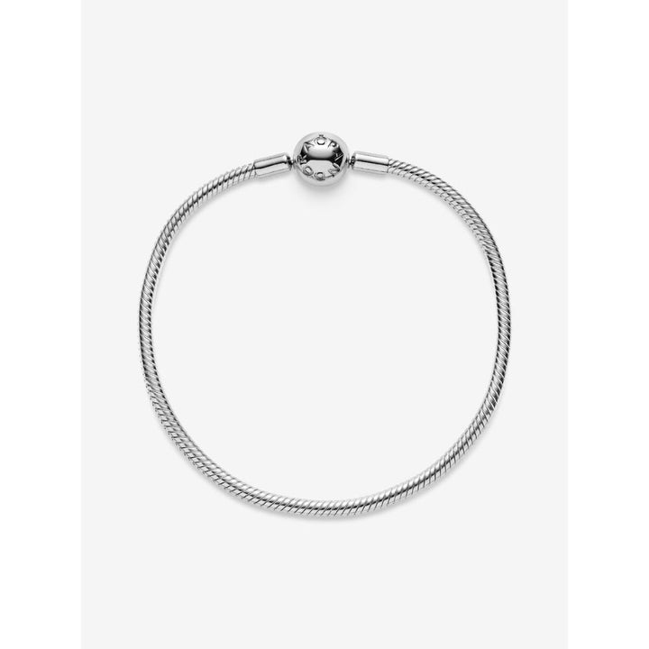 Pandora Moments Sterling Silver Snake Chain Bracelet Image 7