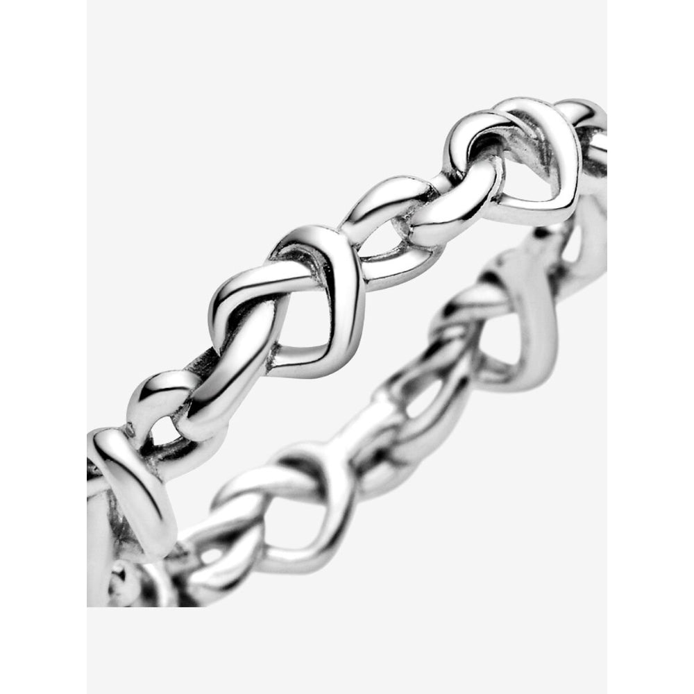 Pandora Silver Knotted Hearts Ring 6