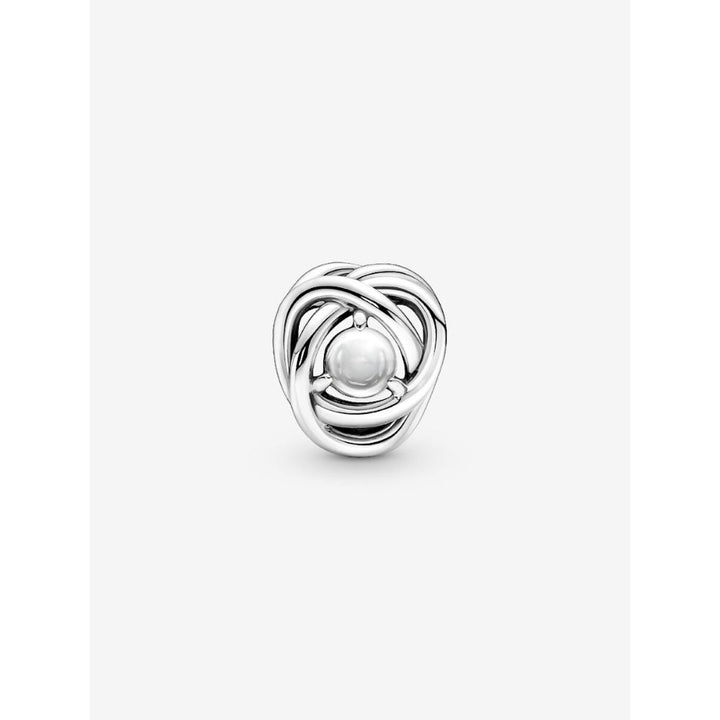 Pandora Sterling Silver April Birthstone Eternity Circle Charm Image 5