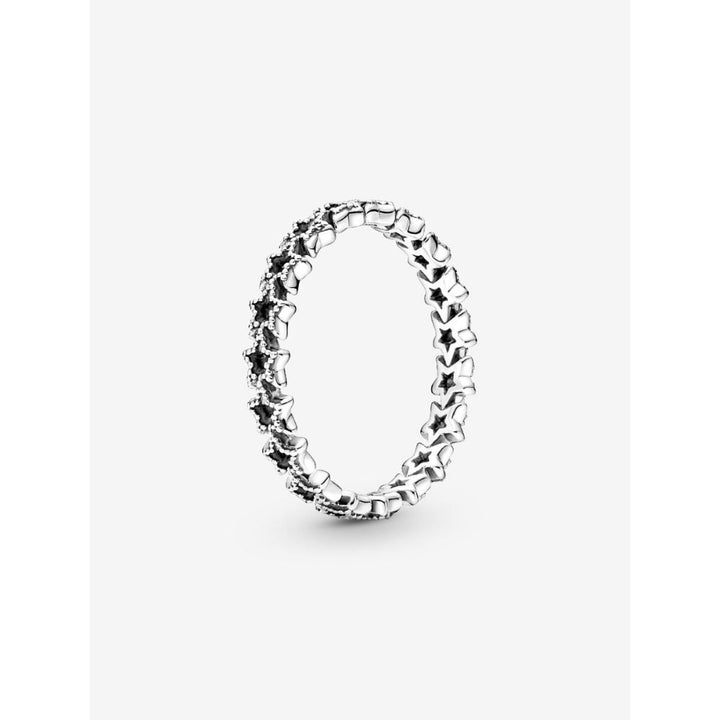 Pandora Sterling Silver Band of Asymmetric Stars Ring Image 1