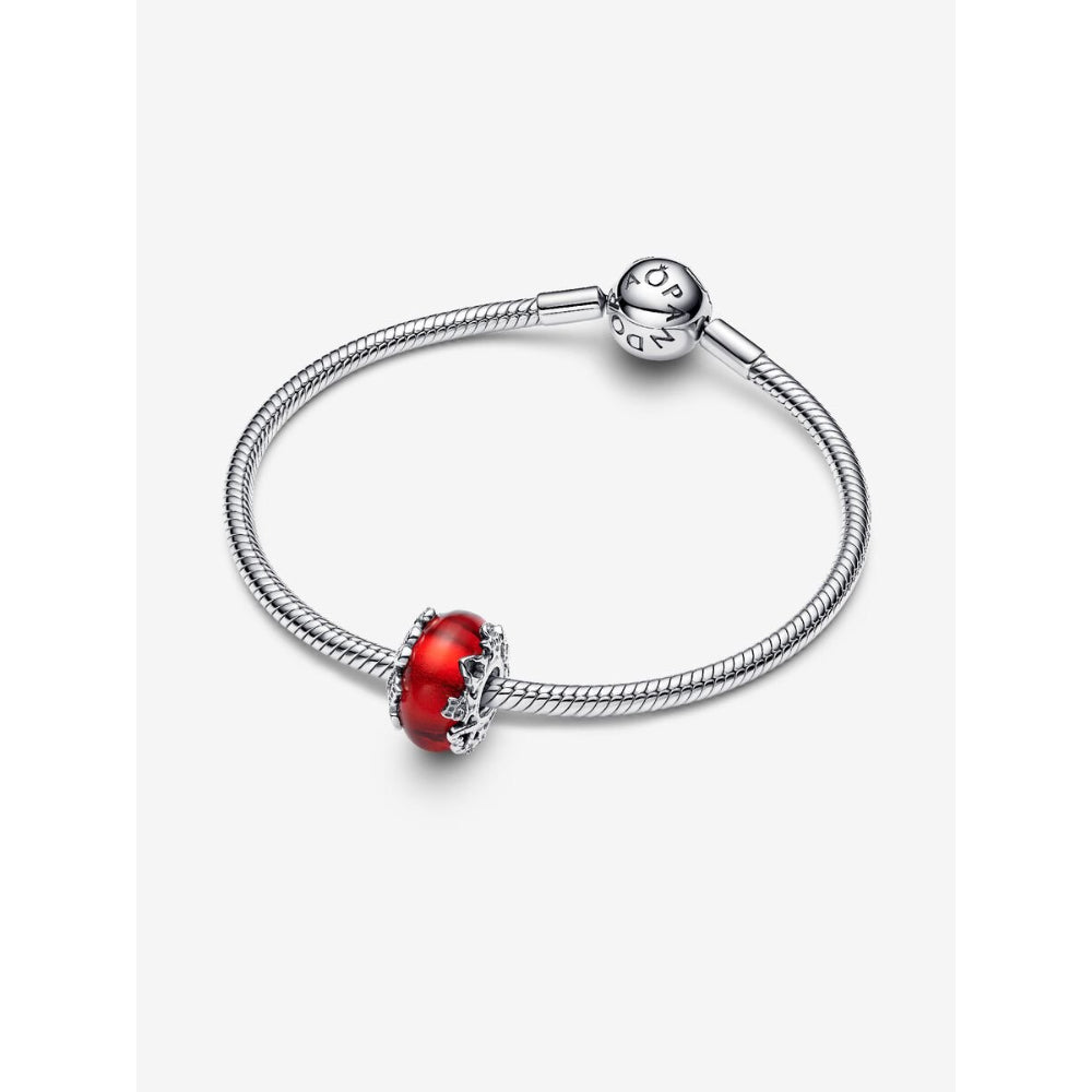 Pandora Sterling Silver Christmas Magic Murano Glass Charm Image 5
