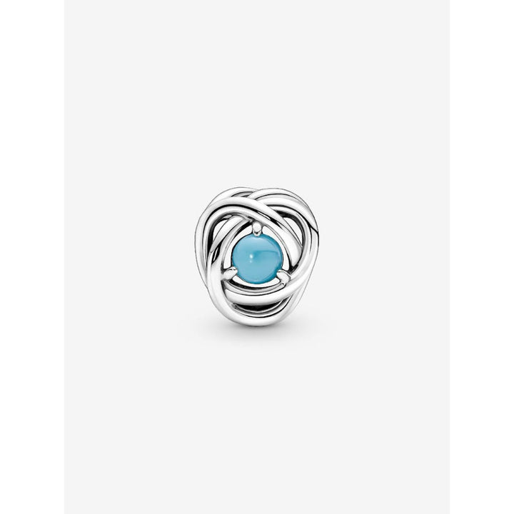 Pandora Sterling Silver December Birthstone Eternity Circle Charm Image 5