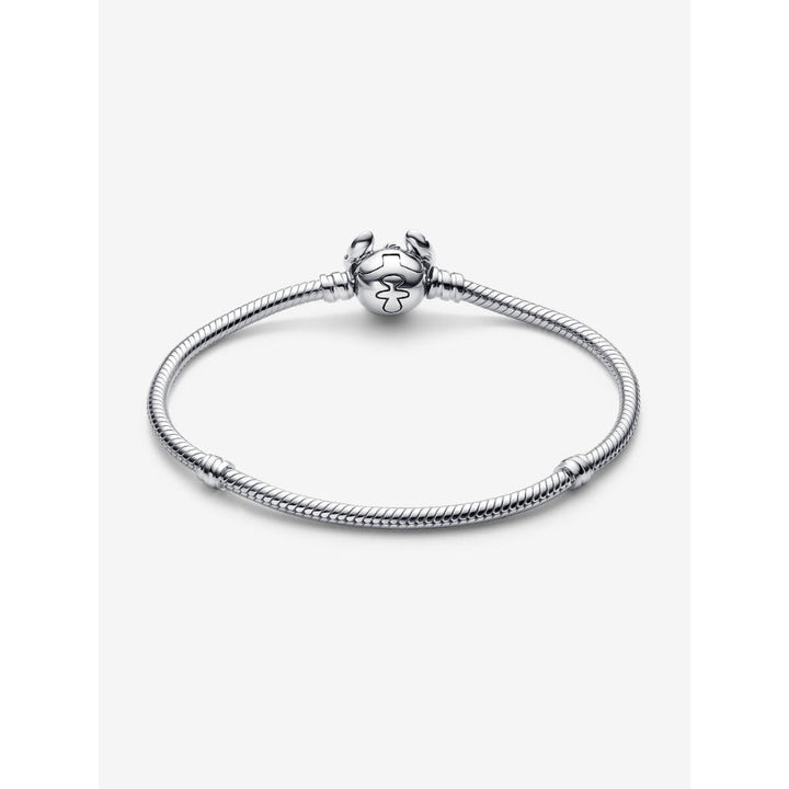 Pandora Sterling Silver Disney Stitch Snake Chain Bracelet Image 5