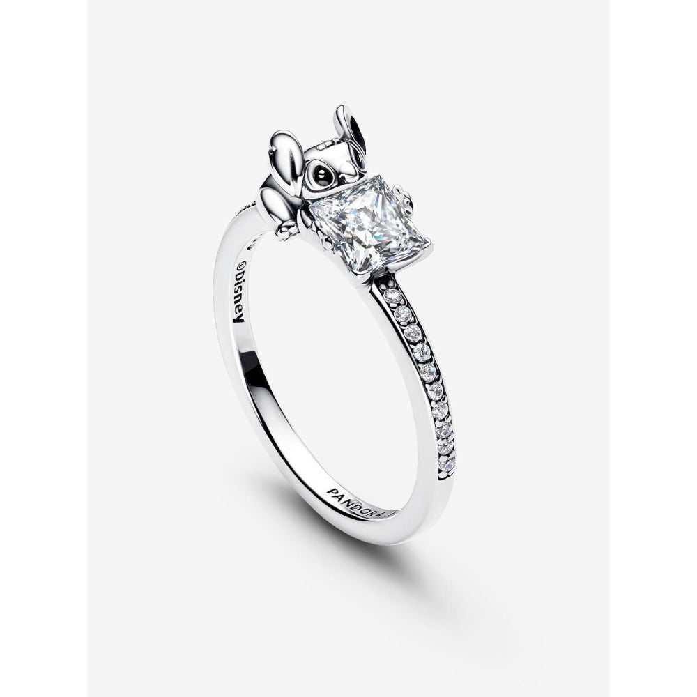 Pandora Sterling Silver Disney Stitch & Stone Ring Image 5