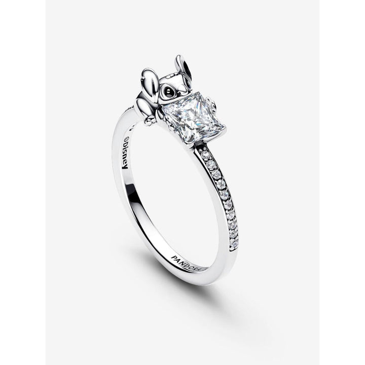 Pandora Sterling Silver Disney Stitch & Stone Ring Image 5