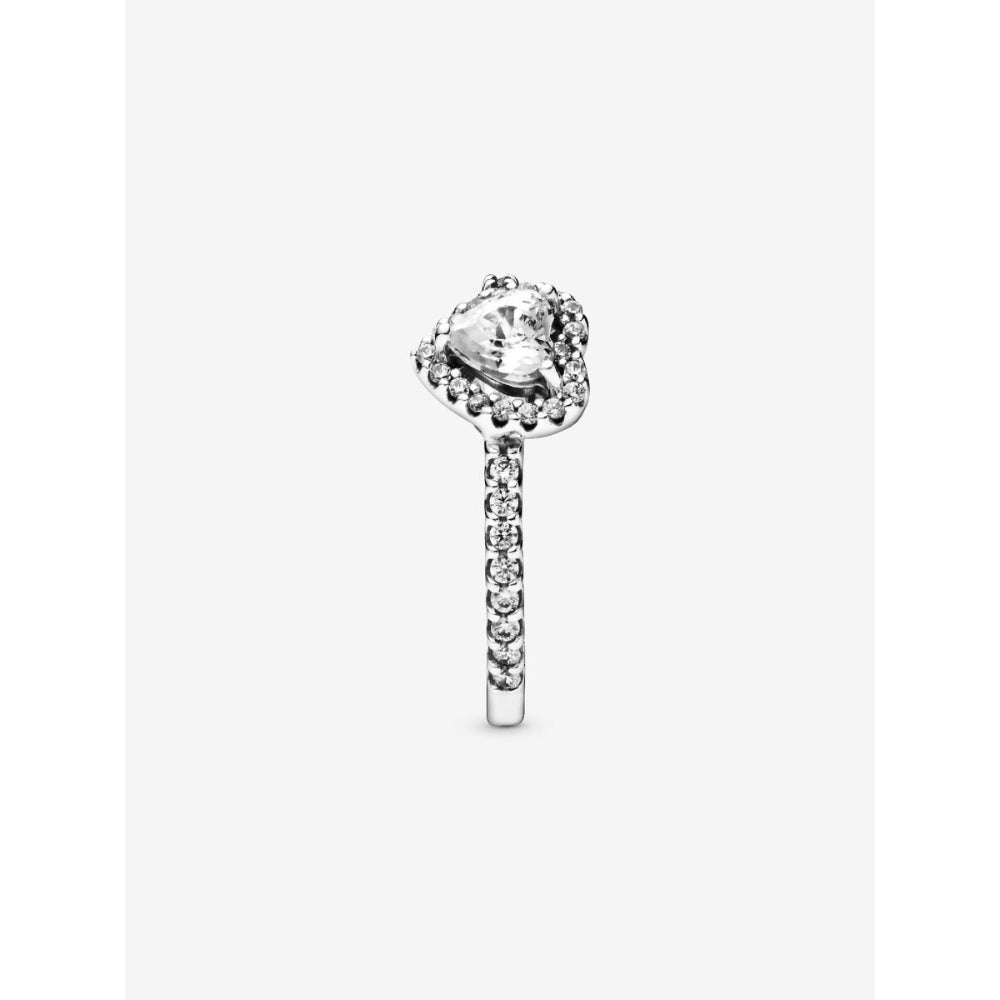 Pandora Sterling Silver Elevated Heart Ring Image 4