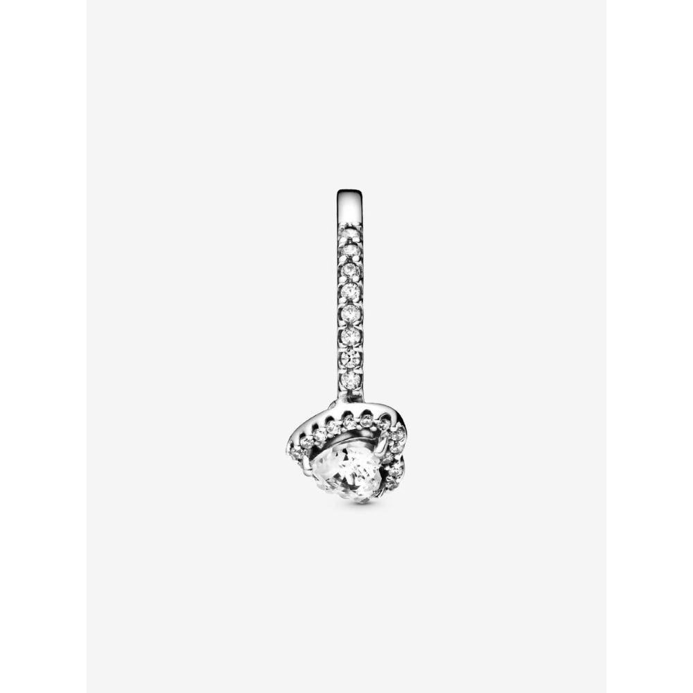 Pandora Sterling Silver Elevated Heart Ring Image 5
