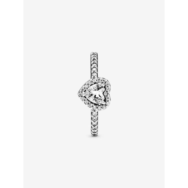 Pandora Sterling Silver Elevated Heart Ring Image 6