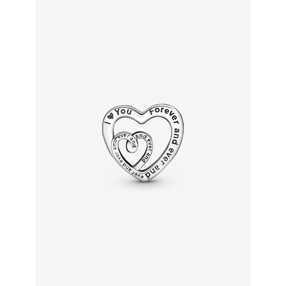 Pandora Sterling Silver Entwined Infinite Hearts Charm Image 4