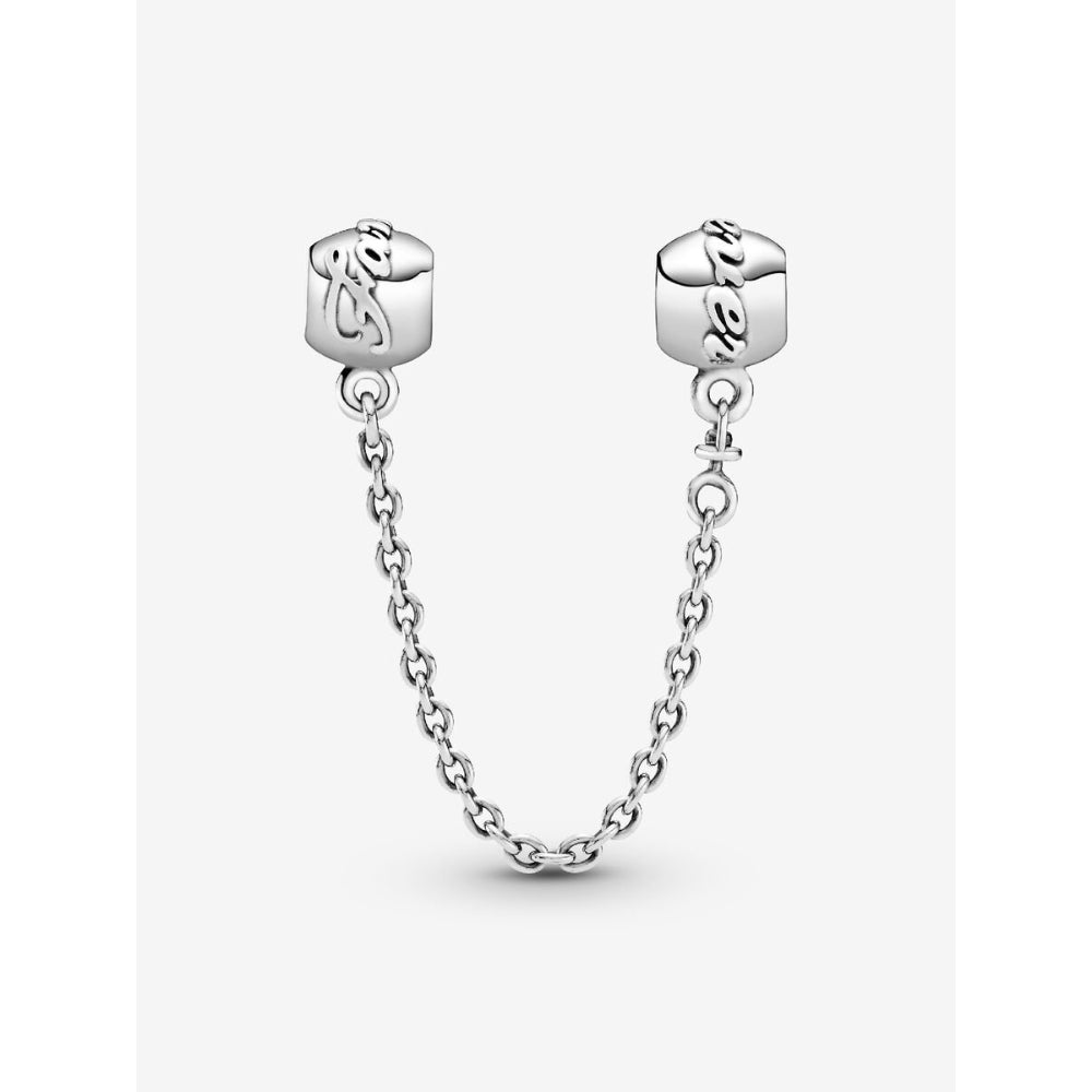 Pandora Sterling Silver Family Forever Safety Chain Charm Image 3