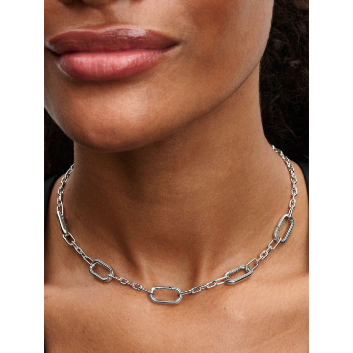 Pandora Sterling Silver Five Links Chain Necklace Image 2