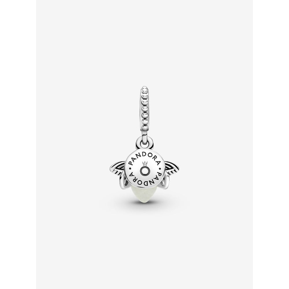 Pandora Sterling Silver Glow - In - The - Dark Firefly Dangle Charm Image 4