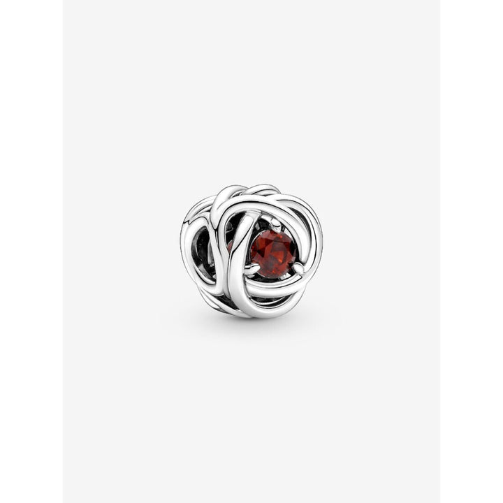 Pandora Sterling Silver January Birthstone Eternity Circle Charm Image 1