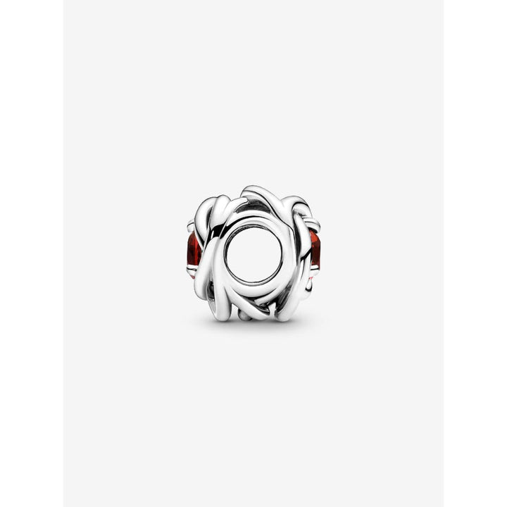 Pandora Sterling Silver January Birthstone Eternity Circle Charm Image 4