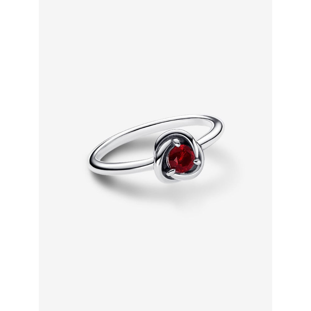 Pandora Sterling Silver January Birthstone Eternity Circle Ring Image 4