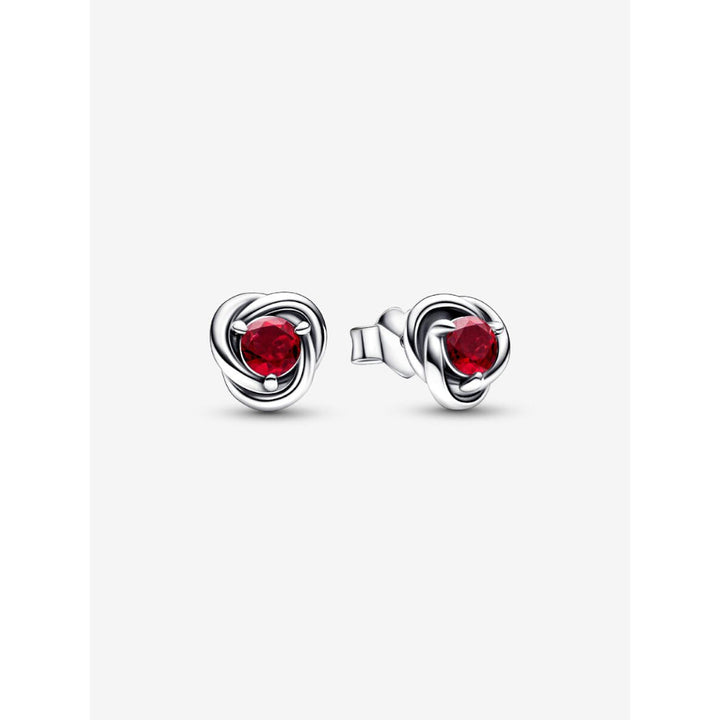 Pandora Sterling Silver July Birthstone Eternity Circle Stud Earrings Image 1