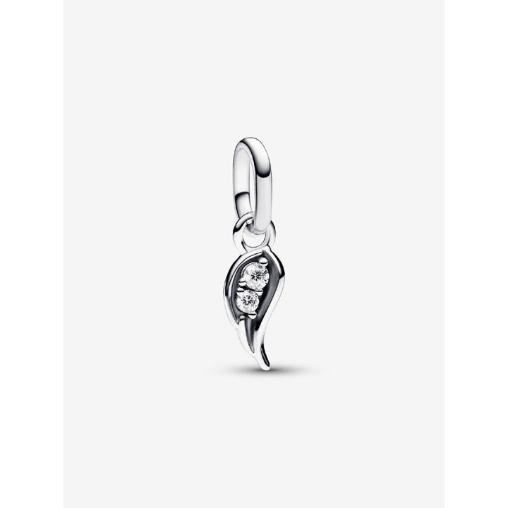 Pandora Sterling Silver Me Sparkling Angel Wing Mini Dangle Charm Image 1
