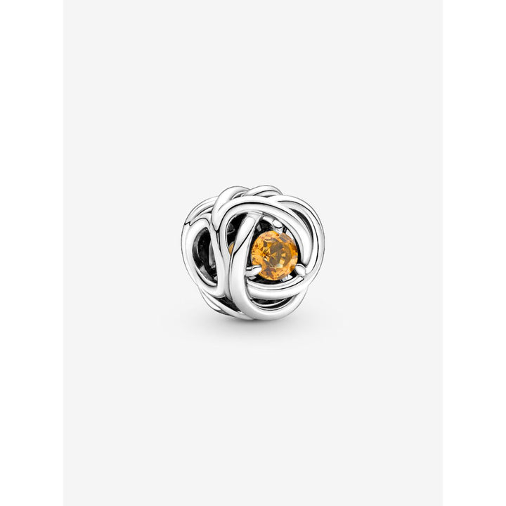 Pandora Sterling Silver November Birthstone Eternity Circle Charm Image 1