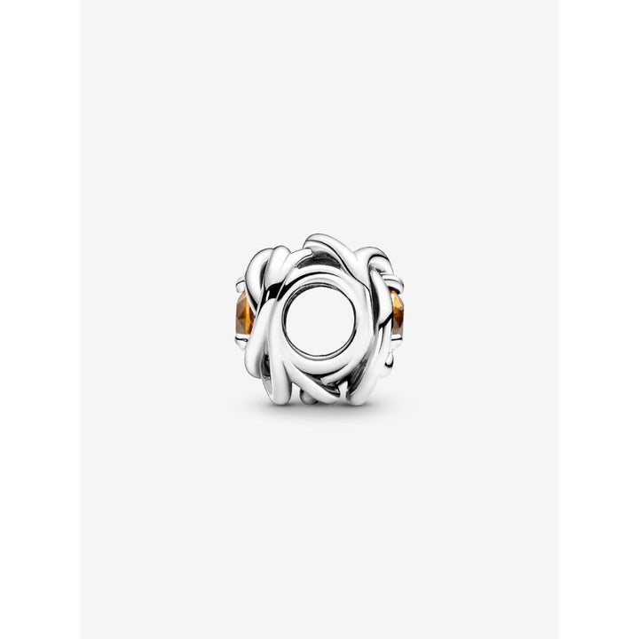 Pandora Sterling Silver November Birthstone Eternity Circle Charm Image 5