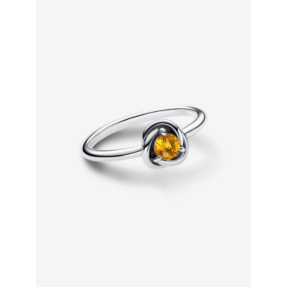 Pandora Sterling Silver November Birthstone Eternity Circle Ring Image 4