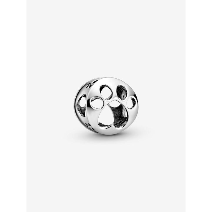 Pandora Sterling Silver Openwork Paw Print Charm Image 1