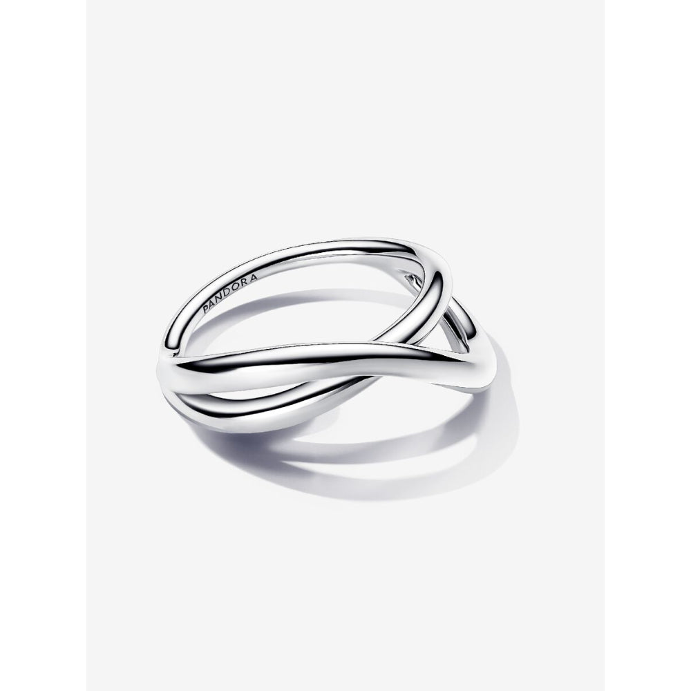Pandora Sterling Silver Organically Shaped Infinity Ring Image 5