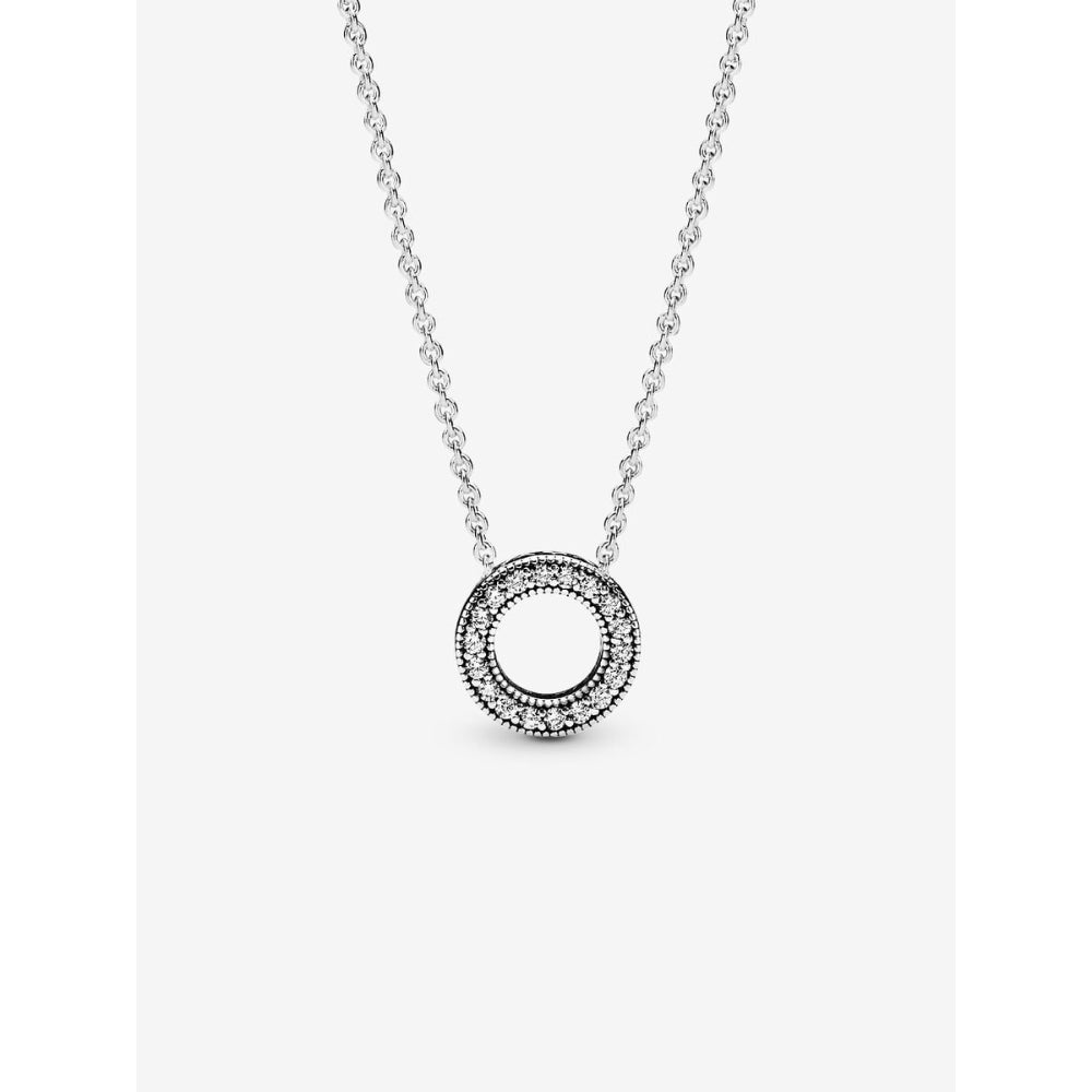Pandora Sterling Silver Pave Circle Collier Necklace Image 1
