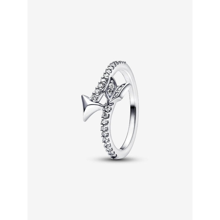 Pandora Sterling Silver Sparkling Arrow Ring Image 1