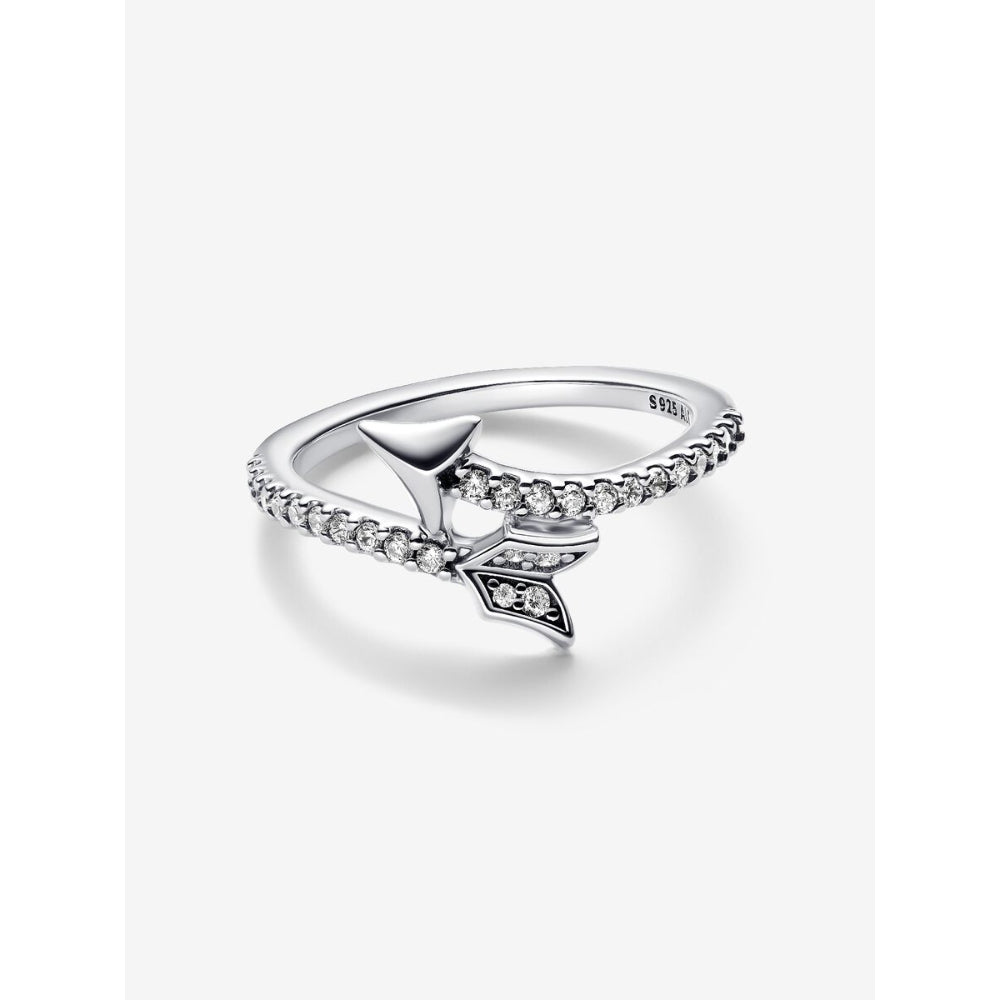 Pandora Sterling Silver Sparkling Arrow Ring Image 5