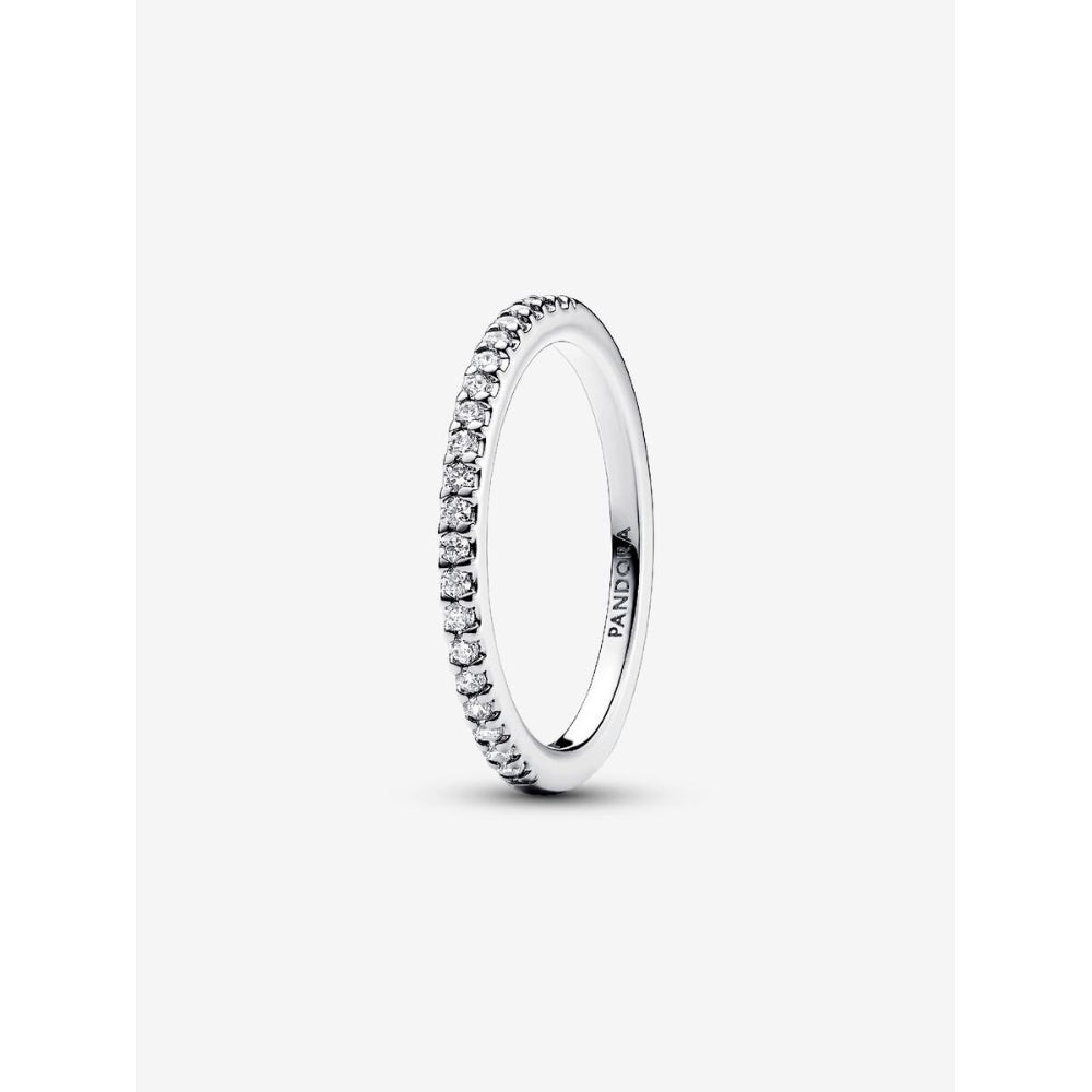 Pandora Sterling Silver Sparkling Band Ring Image 1