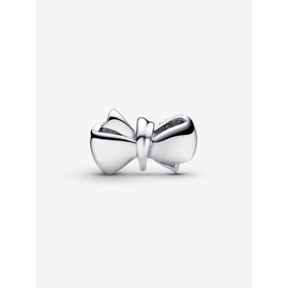 Pandora Sterling Silver Sparkling Bow Charm Image 3