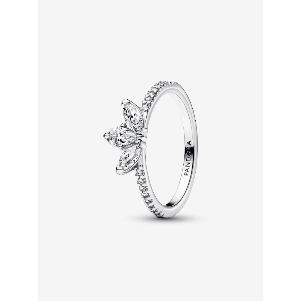 Pandora Sterling Silver Sparkling Herbarium Cluster Ring Image 1