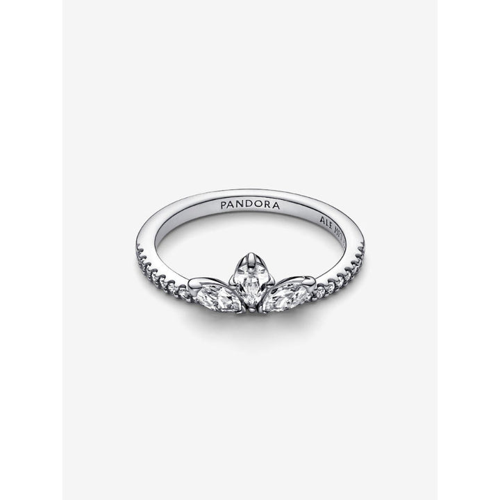 Pandora Sterling Silver Sparkling Herbarium Cluster Ring Image 5