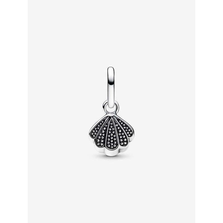 Pandora Sterling Silver Sparkling Shell Mini Dangle Charm Image 4